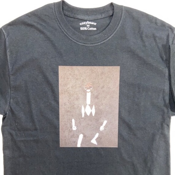 Art on Fabric Black Power Ranger Tee - Picture 3 of 8